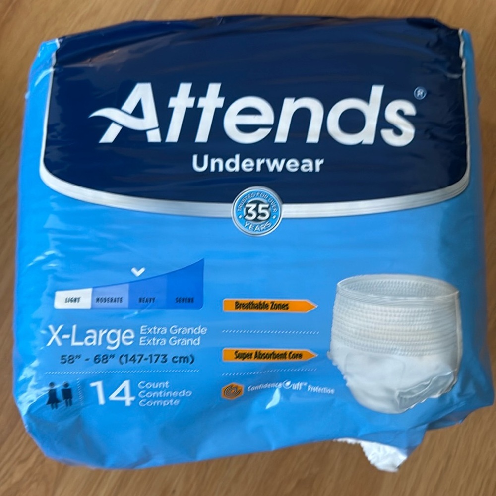 Brand new Attends Adult Pull Ups XL
